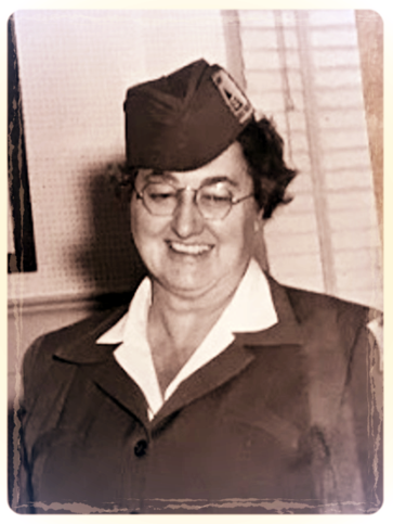 Martha Bullert in military uniform