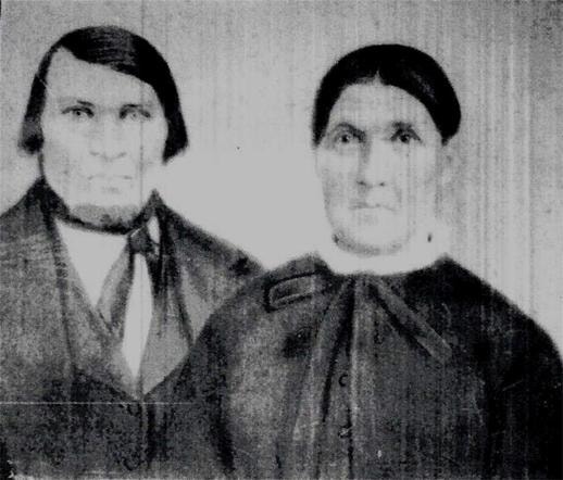 Portrait of David Erdmann Bullert and wife Rose Seehawer Bullert, undated